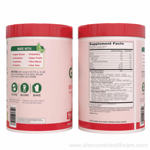 Organic Energy powder Mushrooms Super Greens Berry powder